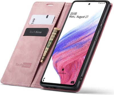 Hoesje geschikt voor Samsung Galaxy A53 - Book Case Leer Slimline Roze