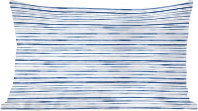 Sierkussens - Kussentjes Woonkamer - 60x40 cm - Strepen - Patroon - Blauw - Wit