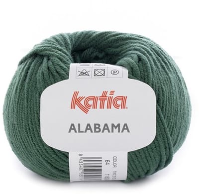 Katia Alabama - 64 donkergroen - Katoen/Acryl Garen