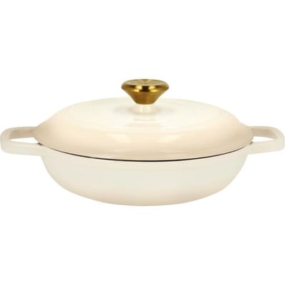 SILVERCREST Gietijzeren hapjespan, Ø25 cm (Beige)