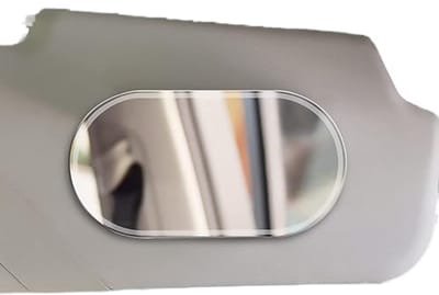 Draagbare Interieur Cosmetische Spiegel voor Auto - Ronde Vanity Spiegel voor Zonneklep en Stoelrug