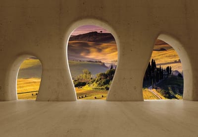 Fotobehang Landscape Nature View Modern | XL - 208cm x 146cm | 130g/m2 Vlies