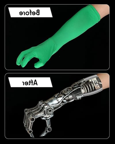 2 Stuks Chromakey Groene Scherm Handschoenen voor Onzichtbaarheidseffect in Fotografie en Videoproductie - Perfect voor Achtergrond en Film Editing