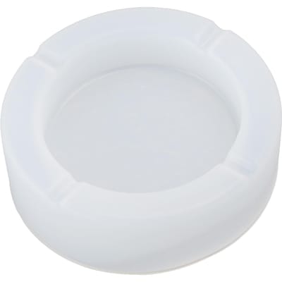 1 Moule Cendrier Set DIY Moule Époxy Cristal Surface Miroir Boîte de Rangement en Silicone Base Ronde L white