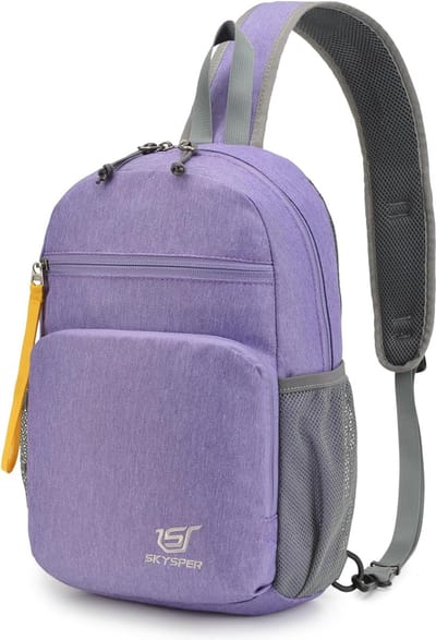 Borsttas Lichtgewicht Sling Bag Kleine schouderrugzakken voor heren Waterdichte Crossbody Pack-schoudertas voor wandelen Outdoor Reizen