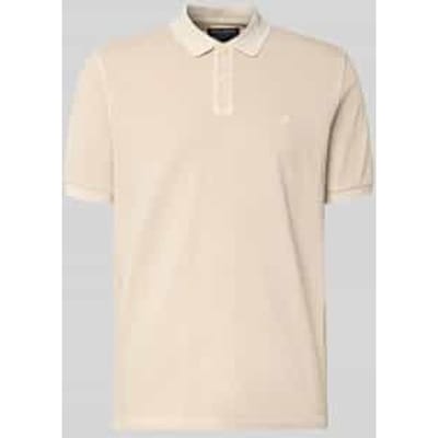 Polo Shirt Korte Mouw Marc O'Polo Poloshirt Piqué Oat Beige