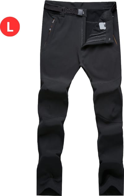 Livano Skibroek - Skipak - Snowboard Broek - Winterbroek - Sneeuwbroek - Heren - Dames - Unisex - Wintersport - Zwart L