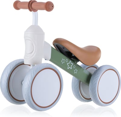 Stars Loopfiets - Kinderfiets - Babyfiets - Kinder Loopfiets - 4 Wielen - Veilig voor baby