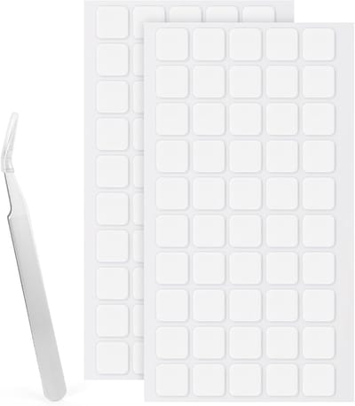 Dubbelzijdige Zelfklevende Stippen | 100 STUKS | 15MM | Vierkante Verwijderbare Nano Kleverige Stippen | Heldere Tack Geen Spoor | Super Plakkerige Plakband Waterdicht Kleine Stickers | voor DIY