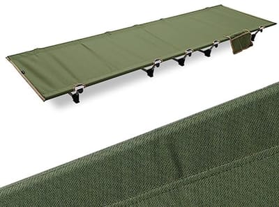 Lichtgewicht Vouwbed voor Camping - Draagbaar Eenpersoons Bed tot 350 Lbs