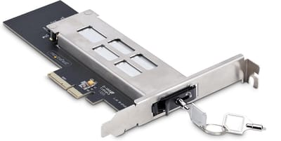 M.2 NVMe SSD Drive Bay - Verwijderbare SSD Houder - Data Opslag Uitbreiden - Gereedschapsloze Installatie - PCIe x4 - Zwart