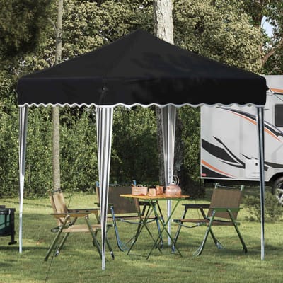 vidaXL - Pop-up - Feesttent - 195 - x - 195 - x - 245 - cm - Antracietkleurig