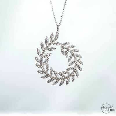 OZ Jewels – Laurierdroom Ketting – 925 Zilver – Dames – Verstelbaar