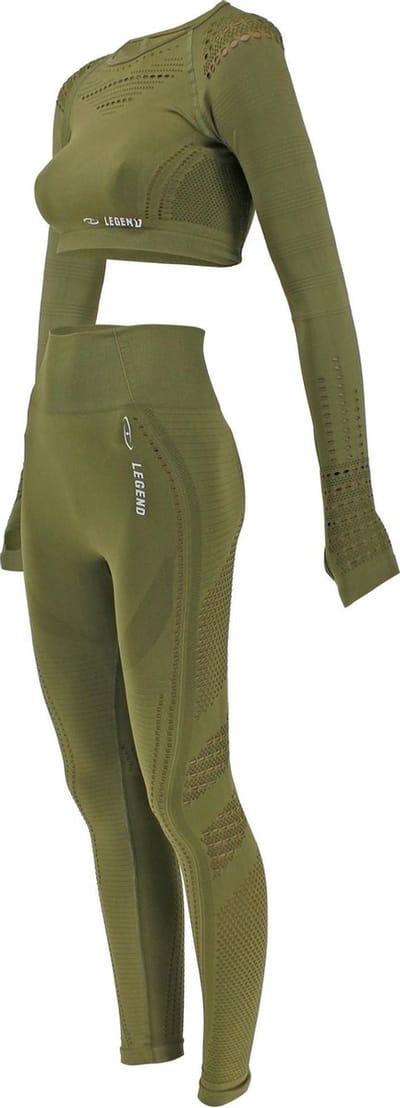 Legend Sport Legging Army groen Maat: M