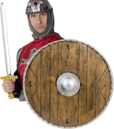 Verkleed speelgoed Ridders/vikingen wapens - Schild/zwaard - kunststof - volwassenen