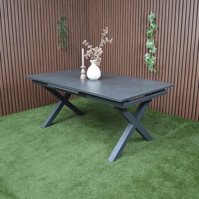Tuintafel Monte Carlo Antraciet 180-240cm Uitschuifbare Eettafel - J4477A