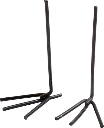 Kippenvoeten, H: 5 cm, B: 2 cm, zwart, 10 paar/ 1 doos