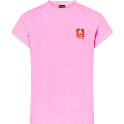 Protest PRTSherrys JR - UV shirt Meisjes - Surf T-shirt - Korte mouwen - Ronde hals - Loose fit - Groen