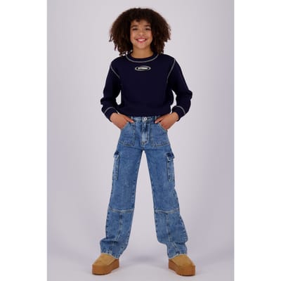 Vingino Girls Natasja Sweater Deep Dark Blue Größe: 8 | Strickjacken Outlet | kids | Blau