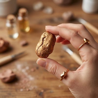 Koperkleurige boetseerklei 50g metallic hars klei langzaam drogend zachte structuur creatieve klei voor hobby en modelleren