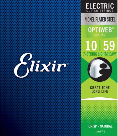 Elixir 19074 Optiweb Snaren voor 7-Snarige Elektrische Gitaar (10-59)