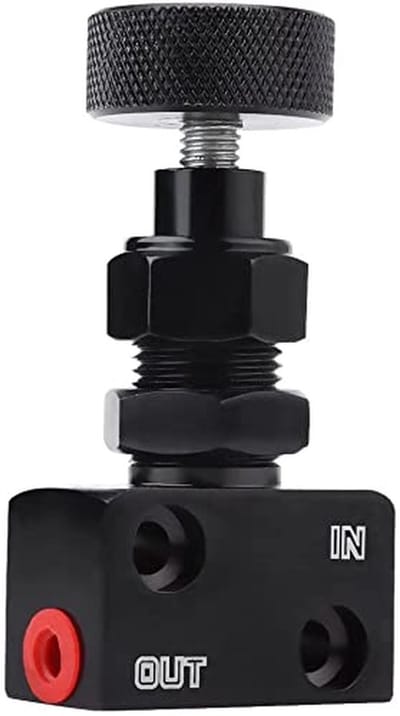 Dailygoods- Remrelatieklep Verstelbaar Aluminium - Drukregelaar 150PSI/1200PSI - Motorsport - Raceauto - Verbeterde Remcontrole - Geschikt voor Drifting/Rally - Remdrukregelaar