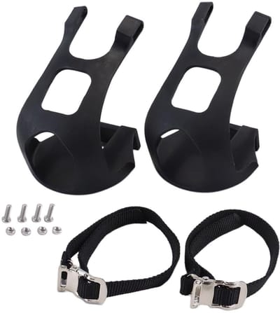 Dailygoods - Fietspedalen met Teenclip en Riem voor MTB en Racefietsen