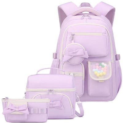 4 Stuks/Set Schoolrugzak voor tienermeisjes Basisschool Groep 3-6 Leerlingen Boekentas Kinderen Kawaii schooltassen voor 8-12 Jaar