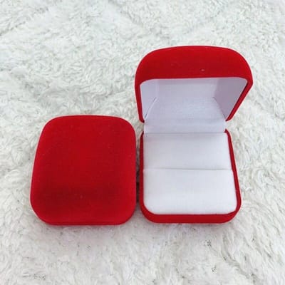 Grote Verlovingsring Verpakking Doos Fluweel Valentijnsdag Cadeau Bruiloft Showcase Organizer Oorbellen Opbergdoos