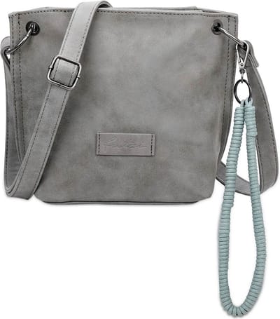 Fritzi aus Preußen Schoudertas Fritzi03N Vintage Crossbody Bag Rock Grijs