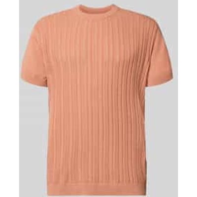 T-shirt met kabelpatroon
