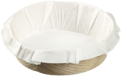House of Marie Bakring Hout met Bakpapier Ø10,5cm set/4
