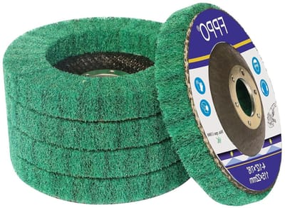 Nylon Fiber Schijf - Polijstschijf Schuurschijf - Metaal Bewerken - Zelfverscherpend - 4.5 x 7/8 inch - Groen