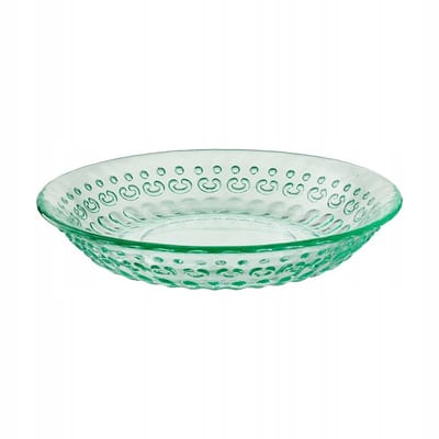 Villa Italia Briana Glazen Dessertbordje 15 cm Zeegroen