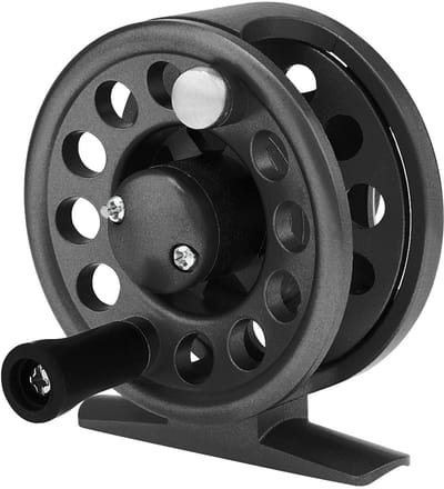 Dailygoods- Vliegvisserij-reel Lichtgewicht - IJsvisserij-reel - Krachtige Rollen - 62 mm Diameter - 73G Gewicht - 3#/105m Lijncapaciteit - Visreel