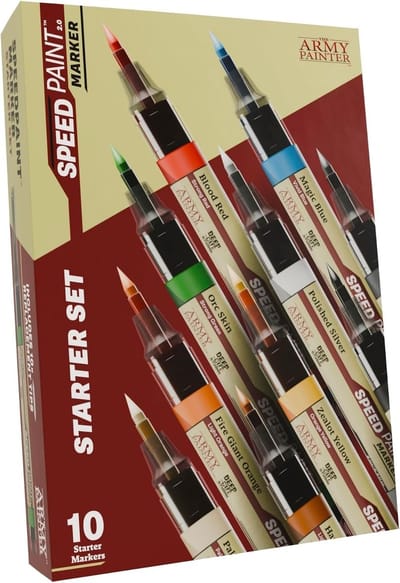 The Army Painter, Speedpaint Marker Starter Set, 10 x 6 ml Speedpaint 2.0 Contrast Verf voor de miniatuur