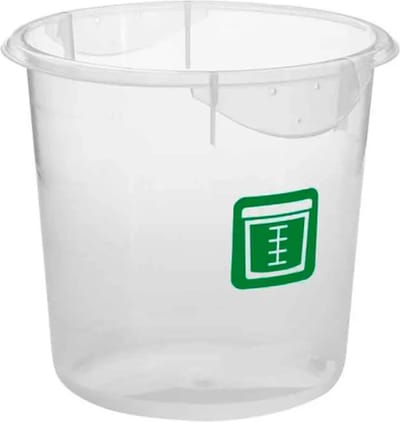 Rubbermaid Ronde voedselcontainer 3,8 liter Fruit/Salades - Kunststof - Transparant - Groen - HACCP