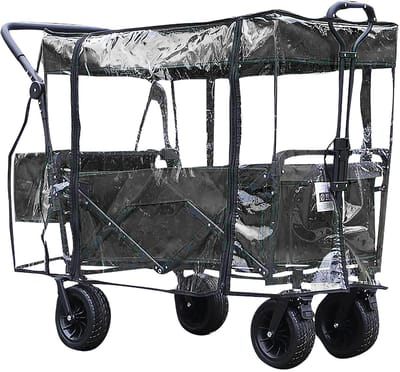 Dailygoods- Regenhoes Transparant - Universele Trolley-regenhoes - PEVA-Materiaal - Opvouwbaar - Milieuvriendelijk - Goede Zachtheid en Elasticiteit - Trolleyhoes