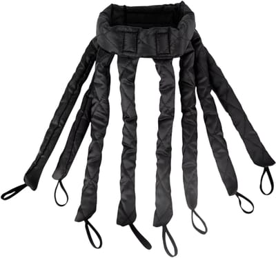 Flexibele Warmtevrije Haarkrultang – DIY Haarstylingtools, Krul Hoofdband, Zachte Slapen Krulstaven voor Vrouwen, Krultang Zonder Warmte, Nachtkrullen - Zwart