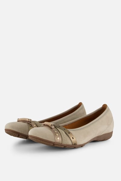 Gabor Ballerina's beige Leer - Maat 3