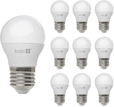 Kobi LED Lamp Mini Bolvorm E27 6W - 470lm - 3000K - 230V - Voor Woonkamer, Plafondlamp of Bedlamp - 10 stuks