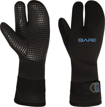 Bare 7mm Three Finger Handschoen maat M