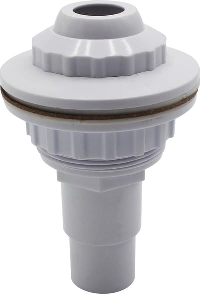 Dailygoods- Inlaatsproeier Draaibare Kop - Retoursproeier - Slangaansluiting 32/38 - Geschikt voor Stalen Wandzwembaden - Materiaal ABS - Gewicht 130 g - Zwembadmondstuk