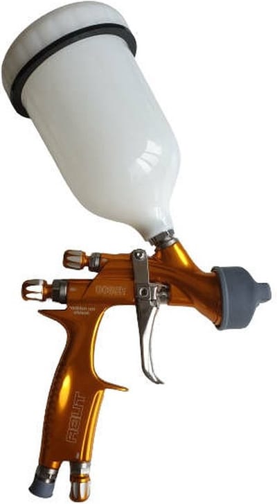 CEZET Professioneel premium spuitpistool - verfspuit - verfpistool -TR 300 met cup - kleur: goud - 1.6 mm nozzle - pneumatisch - automotive - werkplaats