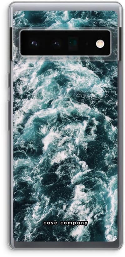 Case Company® - Hoesje geschikt voor Google Pixel 6 Pro hoesje - Zee golf - Soft Cover Telefoonhoesje - Bescherming aan alle Kanten en Schermrand