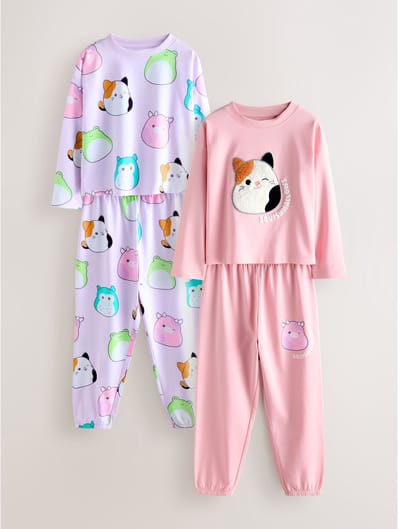 Next - Meisjes - Squishmallow pyjama's 2 stuks - Roze
