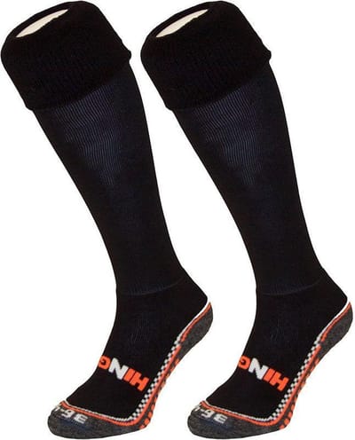 Hingly Lange Sportsokken, Hockeysokken, Voetbalsokken, 2-pack Zwart 31-35