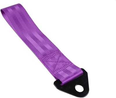 Sleepkabel Nylon - Trekband Auto - Noodgeval Transport - Hoge Trekcapaciteit - 28 cm Lengte - Zwart