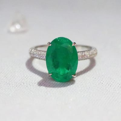 100% S925 Sterling Zilver Groene Smaragd Ring Voor Vrouwen Fijne Trouwringen Saffier Edelsteen Sieraden Natuurlijke Topaas Ringen Doos 8 groen