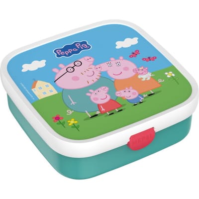 Mepal Bento lunchbox groot Campus - 1.25 l - Inclusief 2 uitneembare lekdichte bentobakjes & vorkje - Peppa Pig
